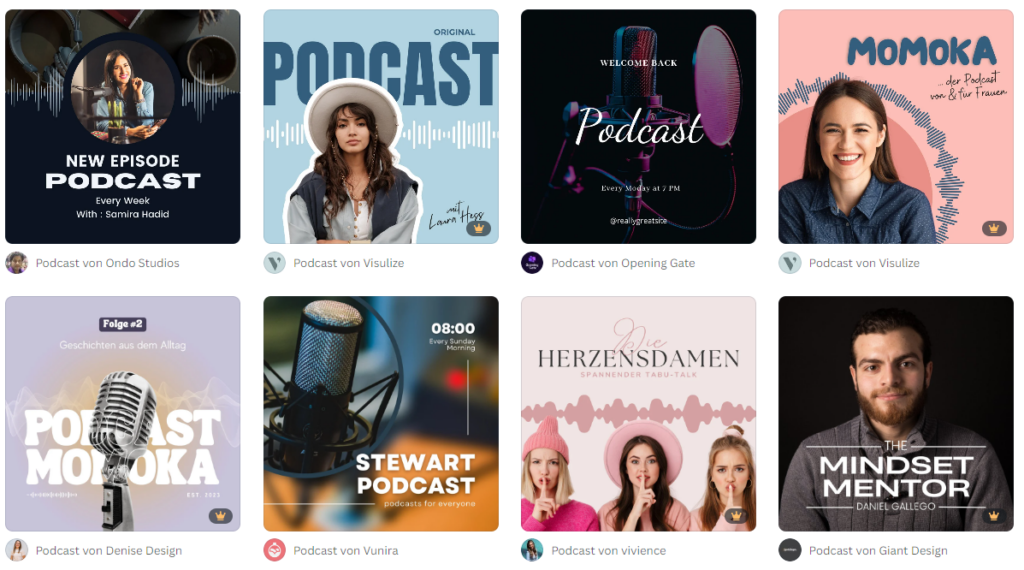 Das perfekte Podcast Cover Design erstellen & designen